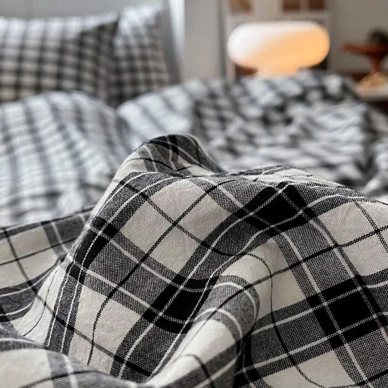 Pattern and design Black and White Checkered Bedding