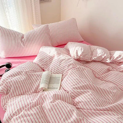 Pink Stripe Bedding